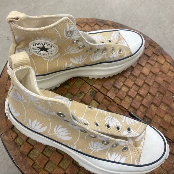 Men Size 10 - Converse Run Star Hike High Summer Spirit - Sesame - Picture 3 of 9